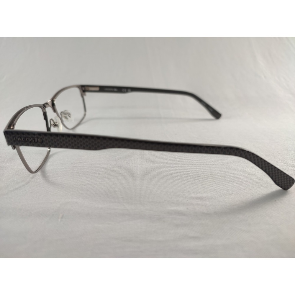 Lacoste L2217 033 Eyeglass Frames Gunmetal Grey Carbon Fiber‎ Texture 52-17-140 - Picture 3 of 9